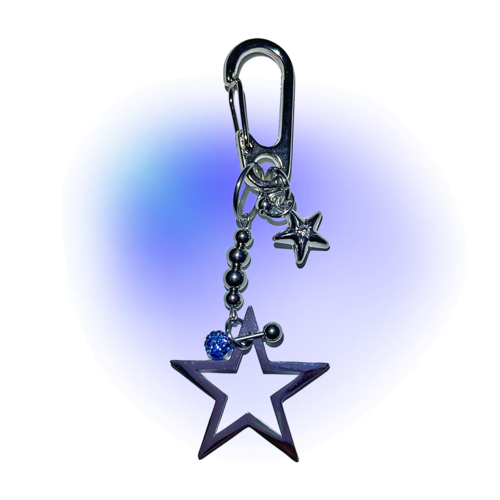 3amgang-seasonless-pierced-big-star-keychain