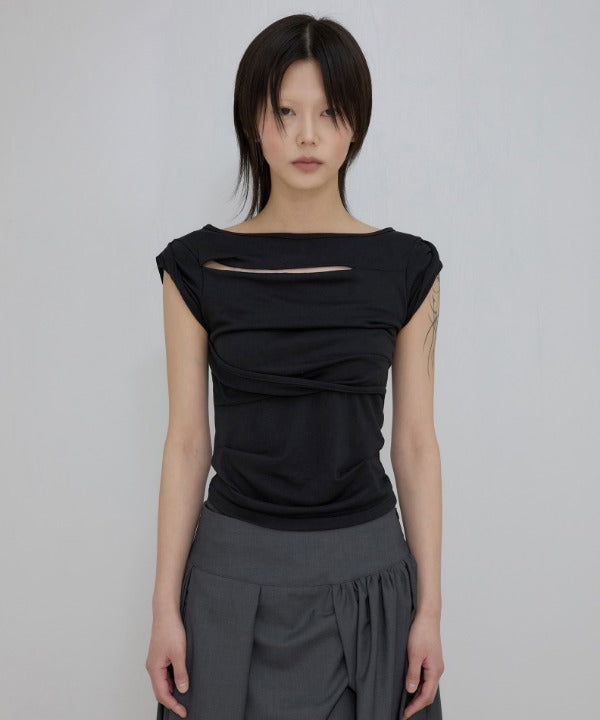 flareup-ss-25-asymmetrical-draped-rollup-tshirt-(fl165_black)