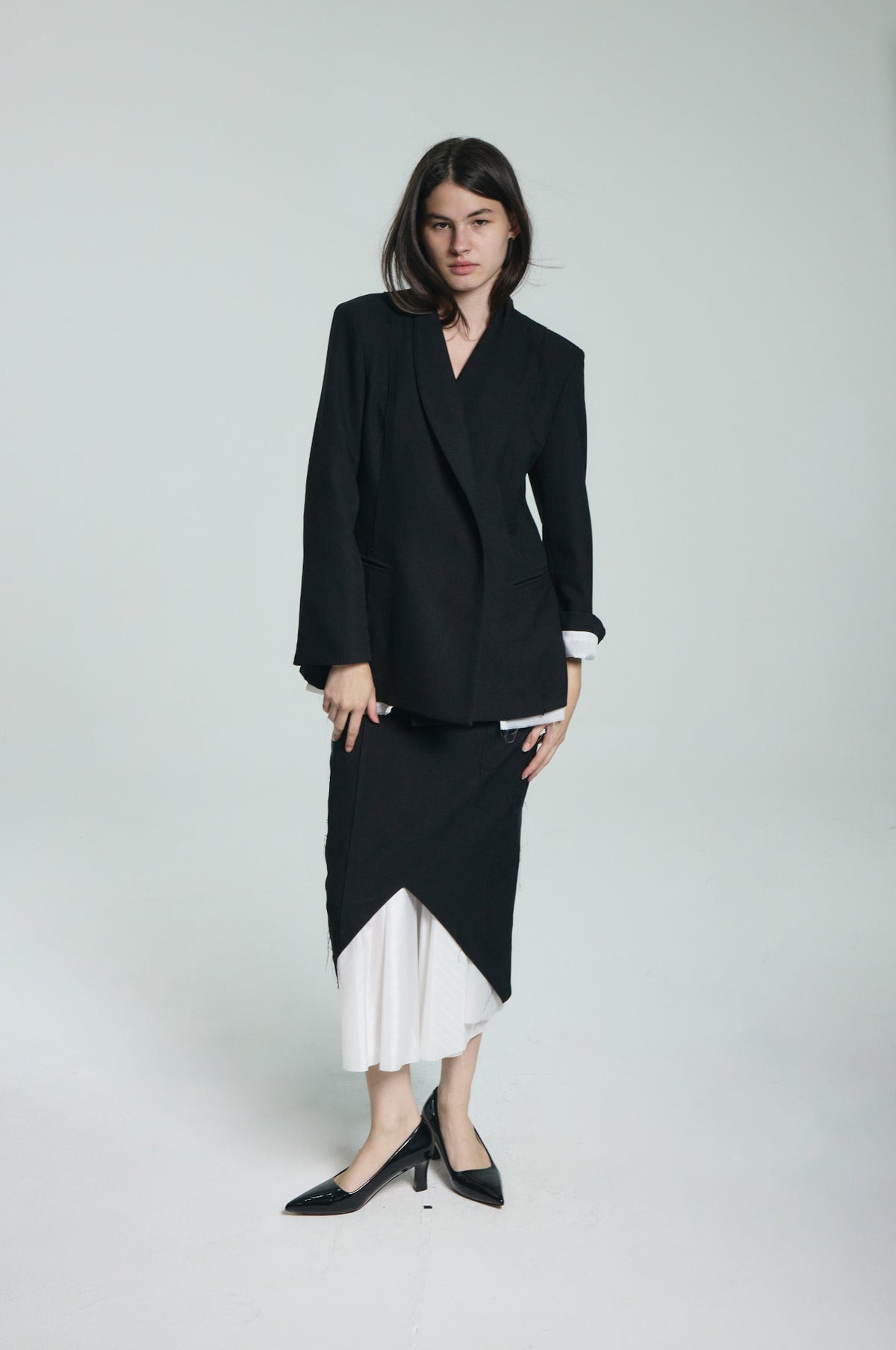 gimmetheyoung-fw-26-g-reverse-panel-tailored-skirt-black-black-s