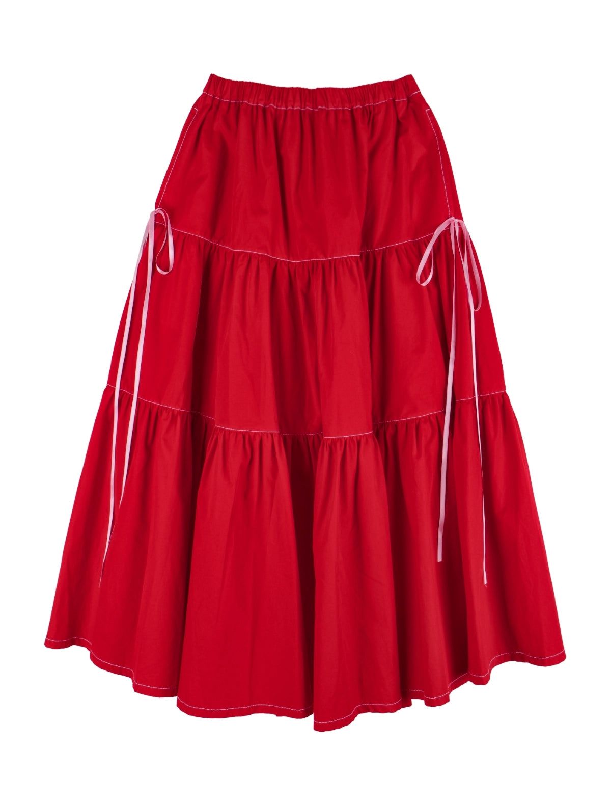 lo-axual-ss-25-silk-ribbon-tierd-skirt-_-red