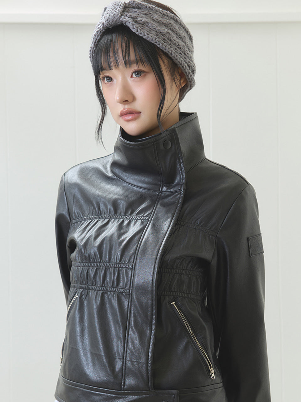 luv-is-true-ss-26-el-shirring-leather-jacket-black-black-s