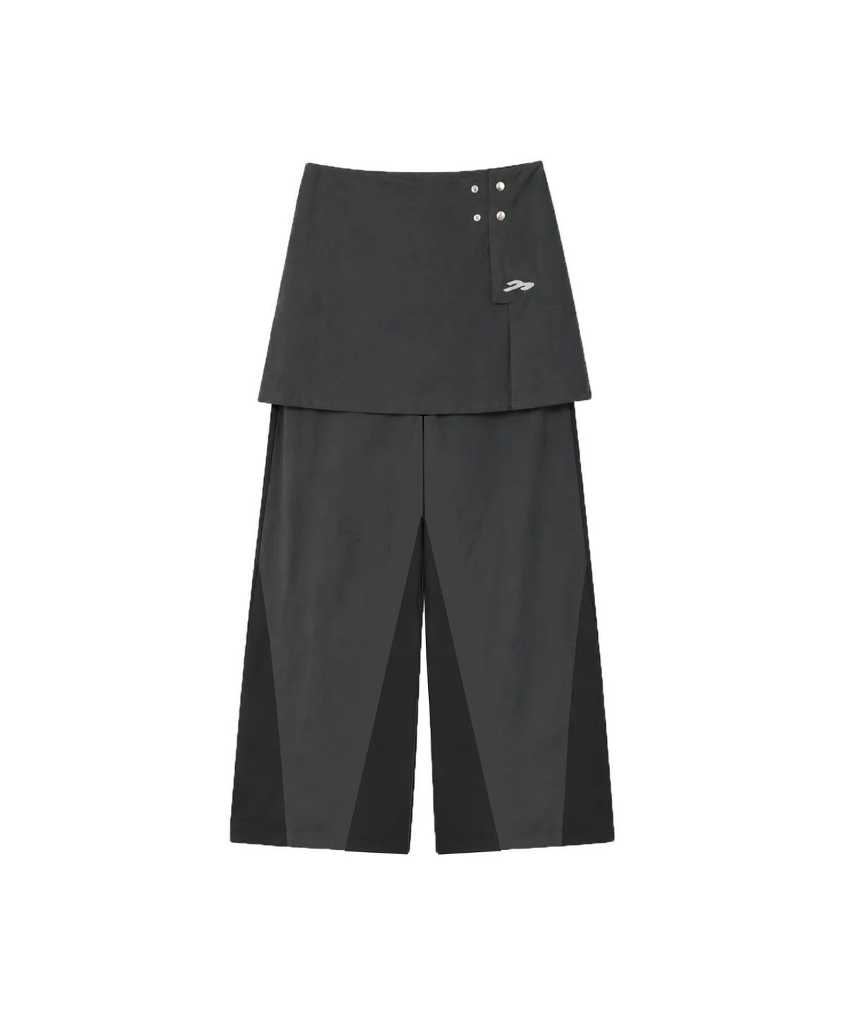 tansanmagnesium-fw-26-layered-cut-out-skirt-pants-charcoal-charcoal-s