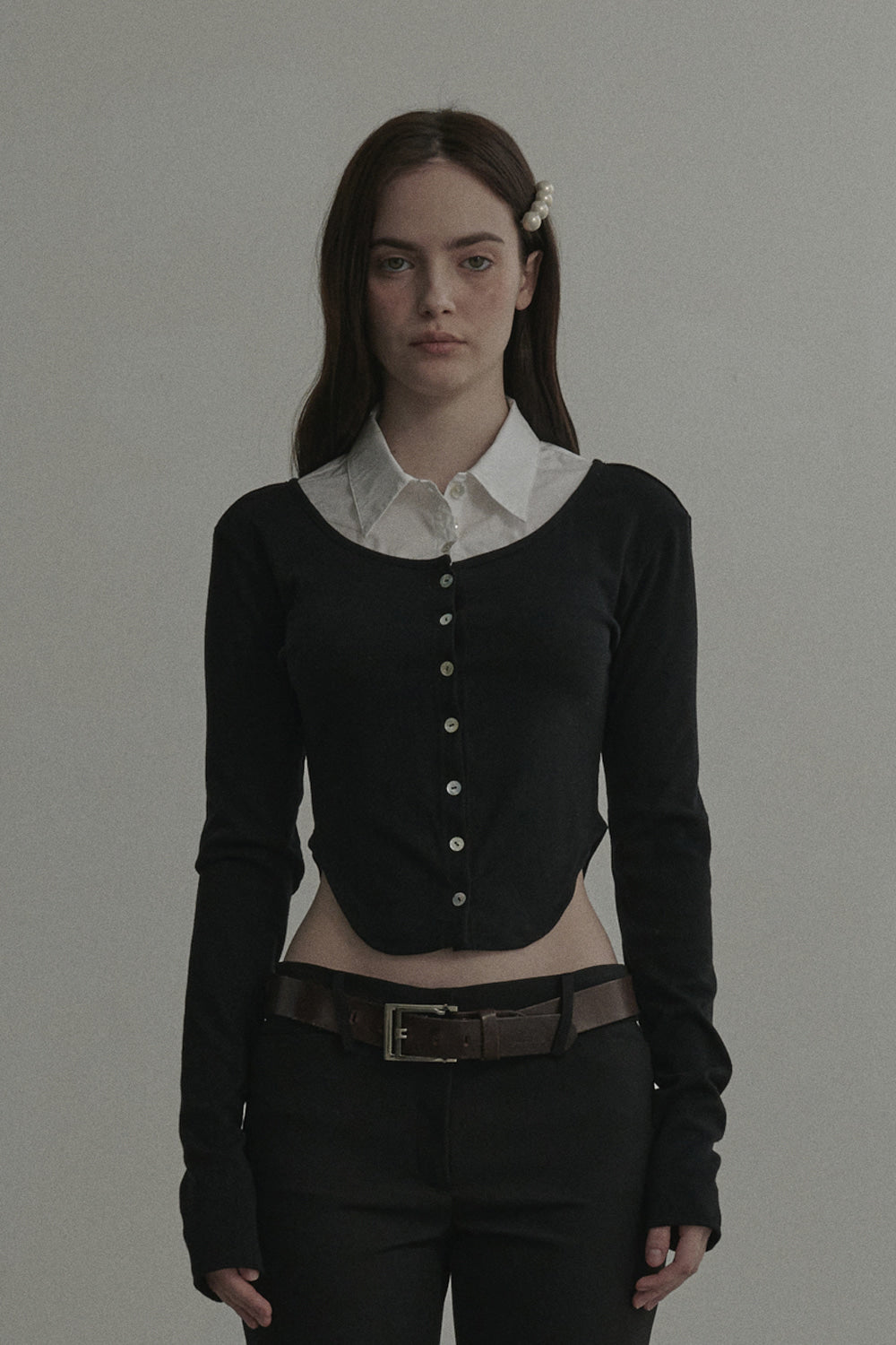 mausoleum-ss-25-emma-shirt-cardiganwhite