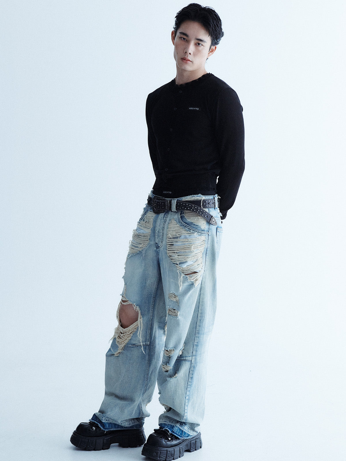 lecyto-ss-25-cascade-layered-pair-black-black-s