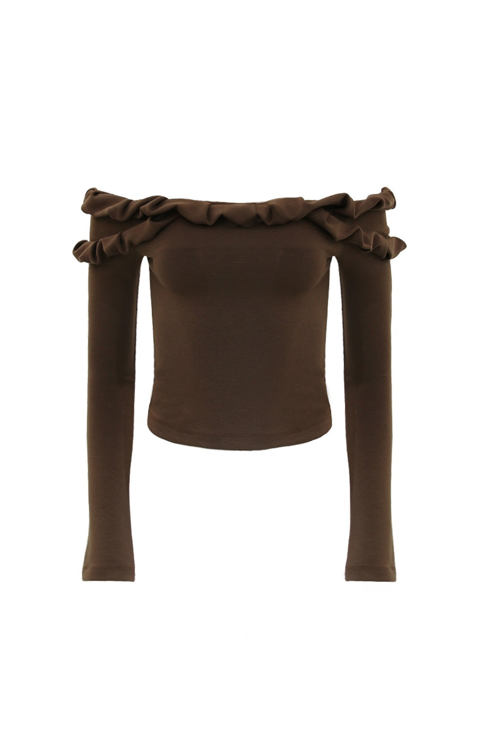 odd-one-out-fw-25-twist-frill-off-shoulder-top-brown-brown-s