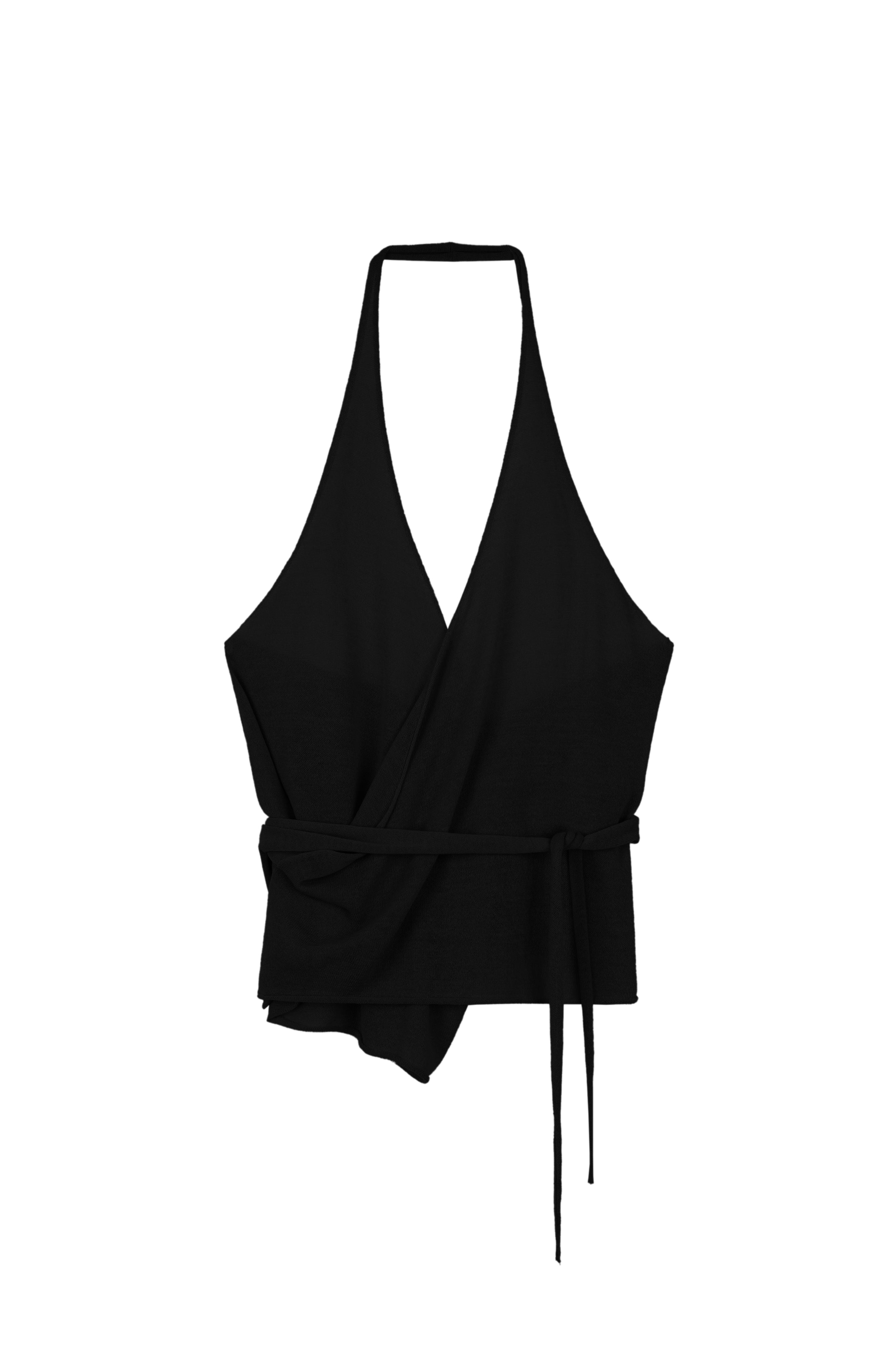 repos-ss-25-linen-halterneck-knit-(black)