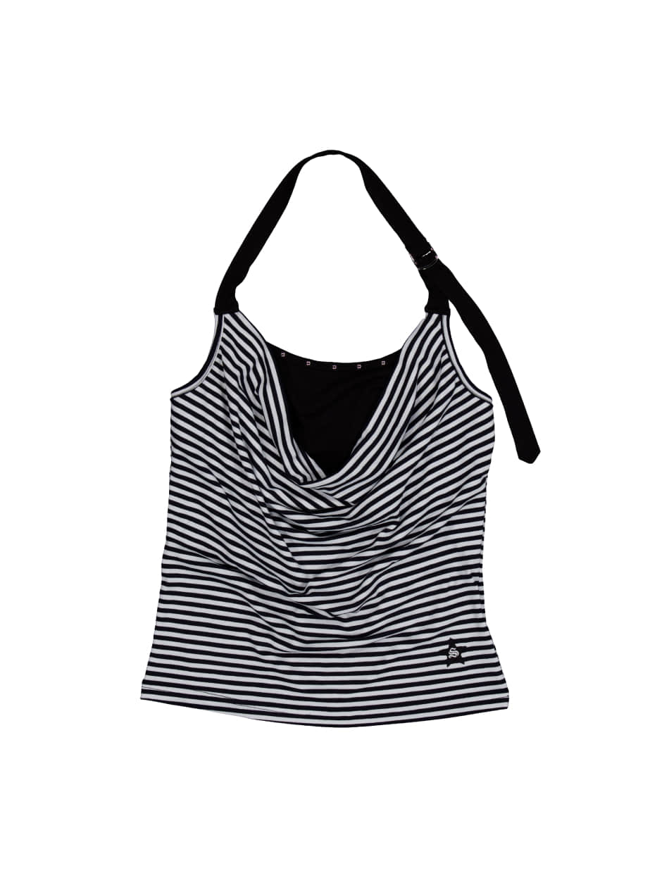 setup-exe-ss-25-stripe-layered-halterneck-black-black-o