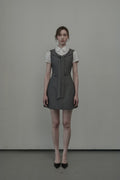 mausoleum-ss-25-scarf-sleeveless-suit-dressgrey
