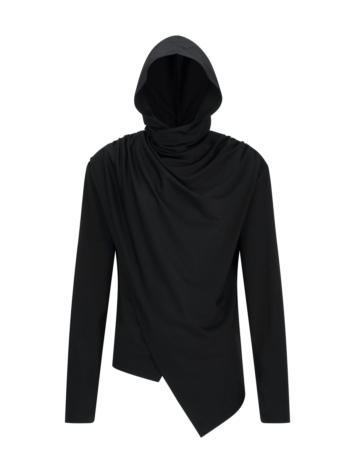lecyto-fw-26-avant-garde-drape-hood-black-black-s