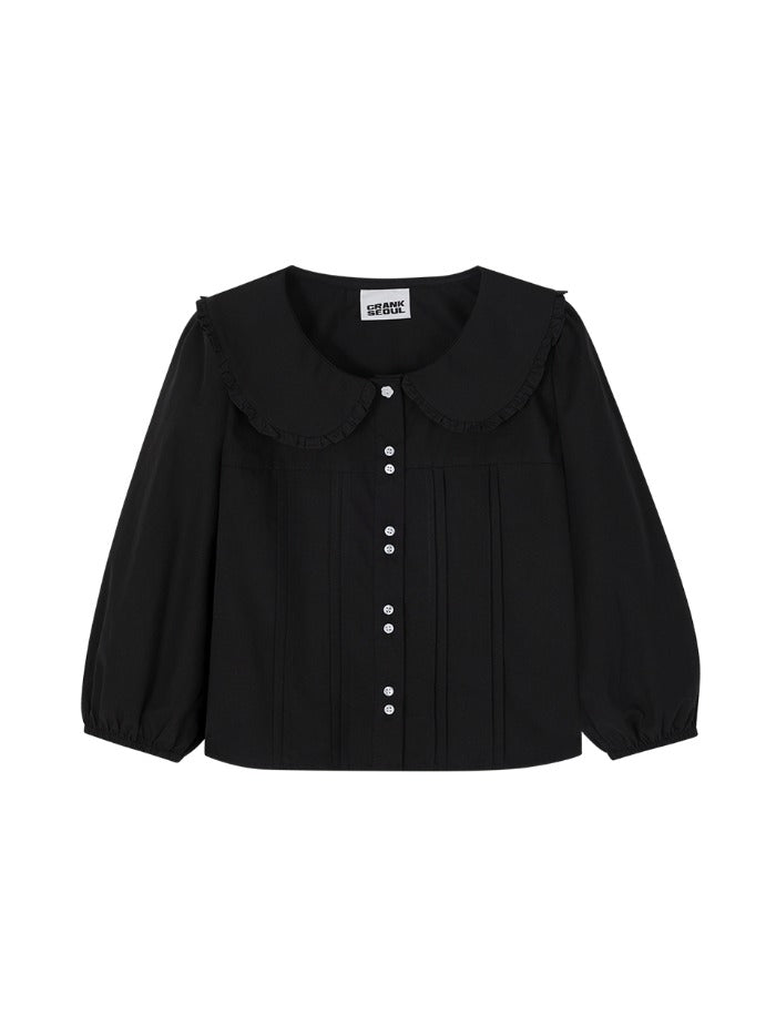 crank-ss-25-frill-collar-pintuck-blouse-black-black-s