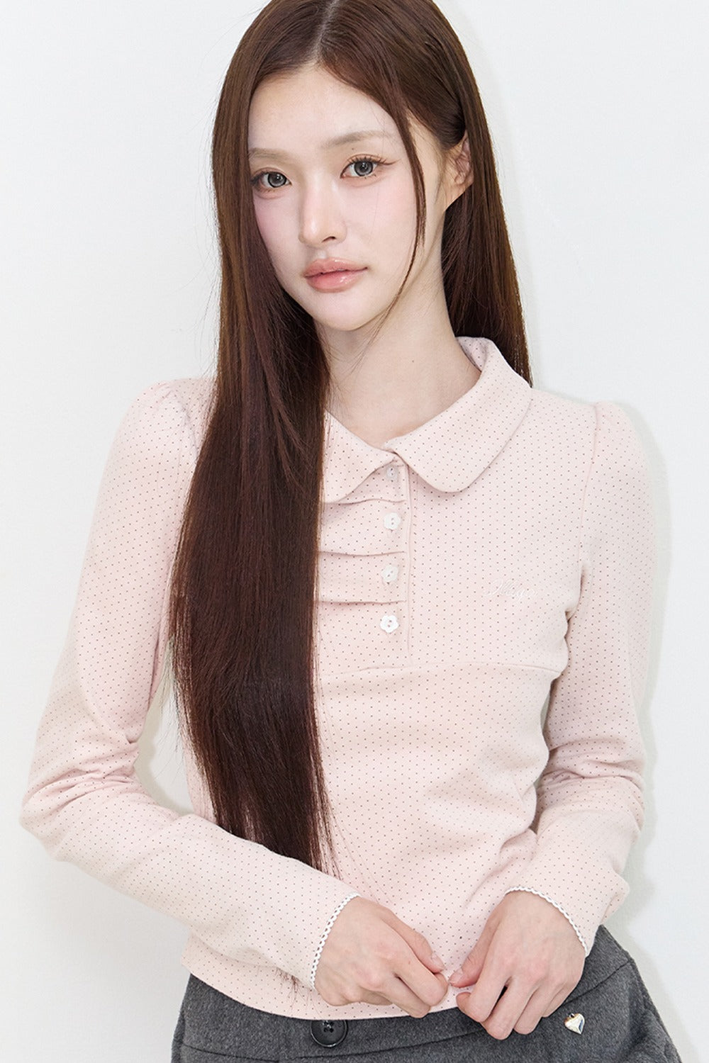 illigo-fw-26-dot-pintuck-collar-long-sleeve-pink-pink-s
