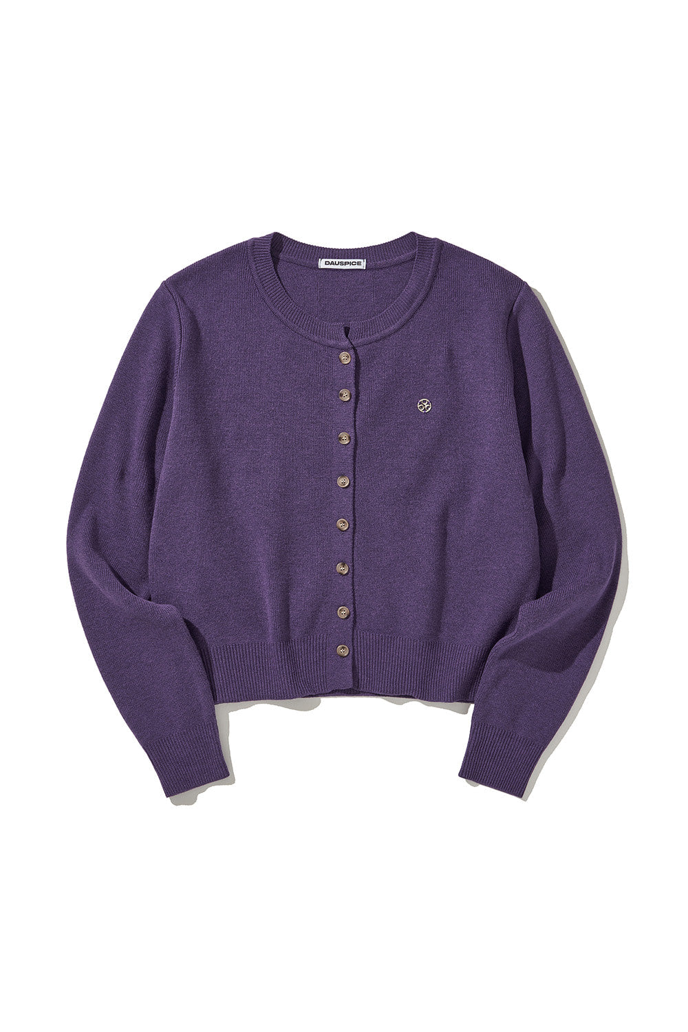 dauspice-ss-26-cropped-round-neck-knit-cardigan-purple-purple-s