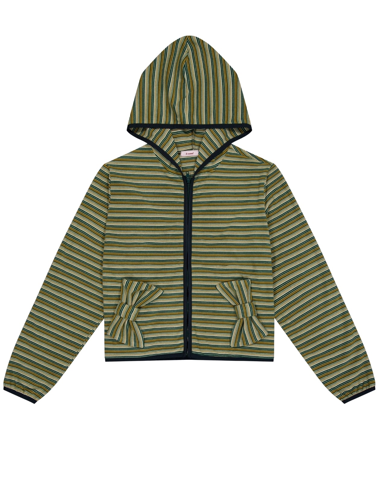 lo-axual-fw-25-fleece-multi-stripe-ribbon-hood-zip-up-green-green-s