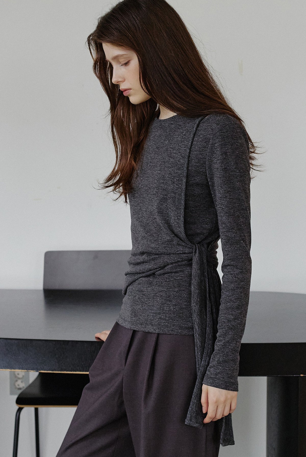 makeatoast-fw-26-cut-out-side-wrap-t-shirt-dark-gray-dark-gray-s