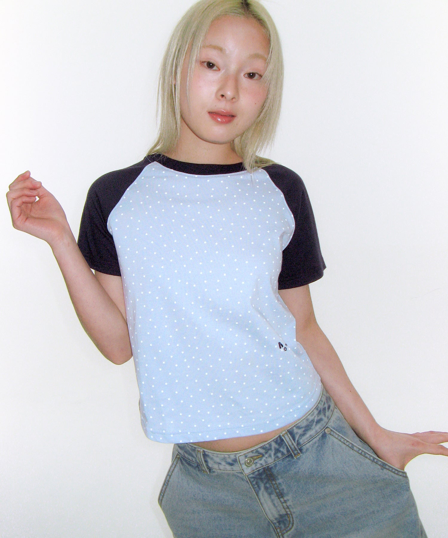 ames-worldwide-ss-26-twinkle-raglan-crop-tee-blue-blue-s