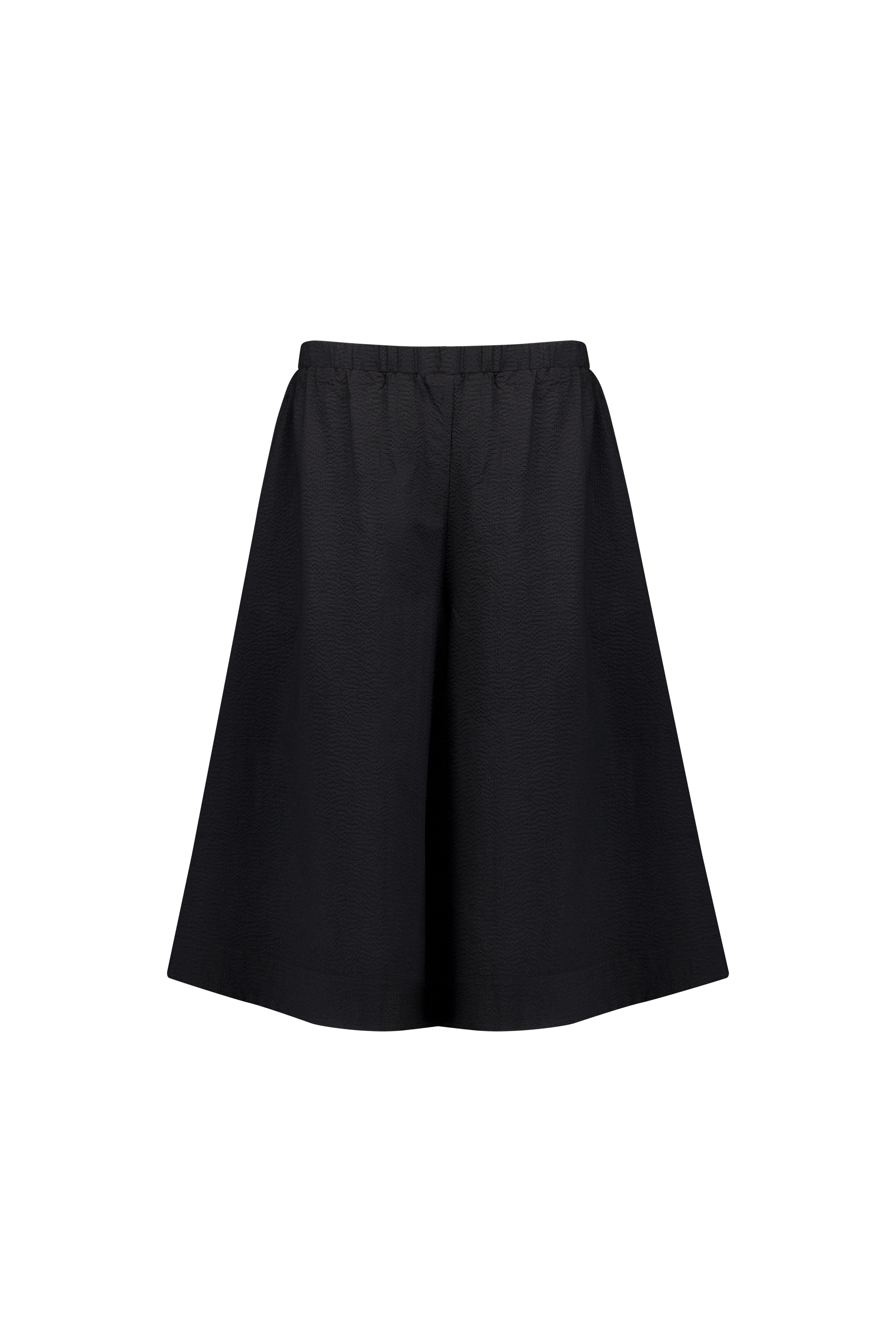 pokos-fosca-ss-26-shirred-waist-culotte-pants-black-black-s