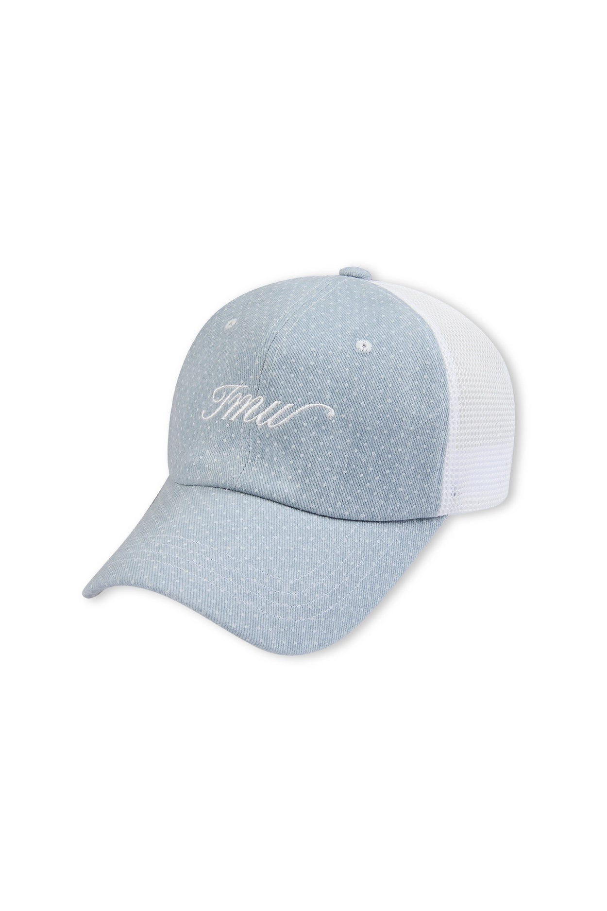 innermuseum-ss-25-cotton-dot-twotone-trucker-cap-(lightblue)