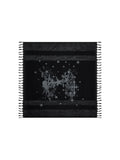 lecyto-fw-25-celestial-star-blanket-scarf-black-black-s