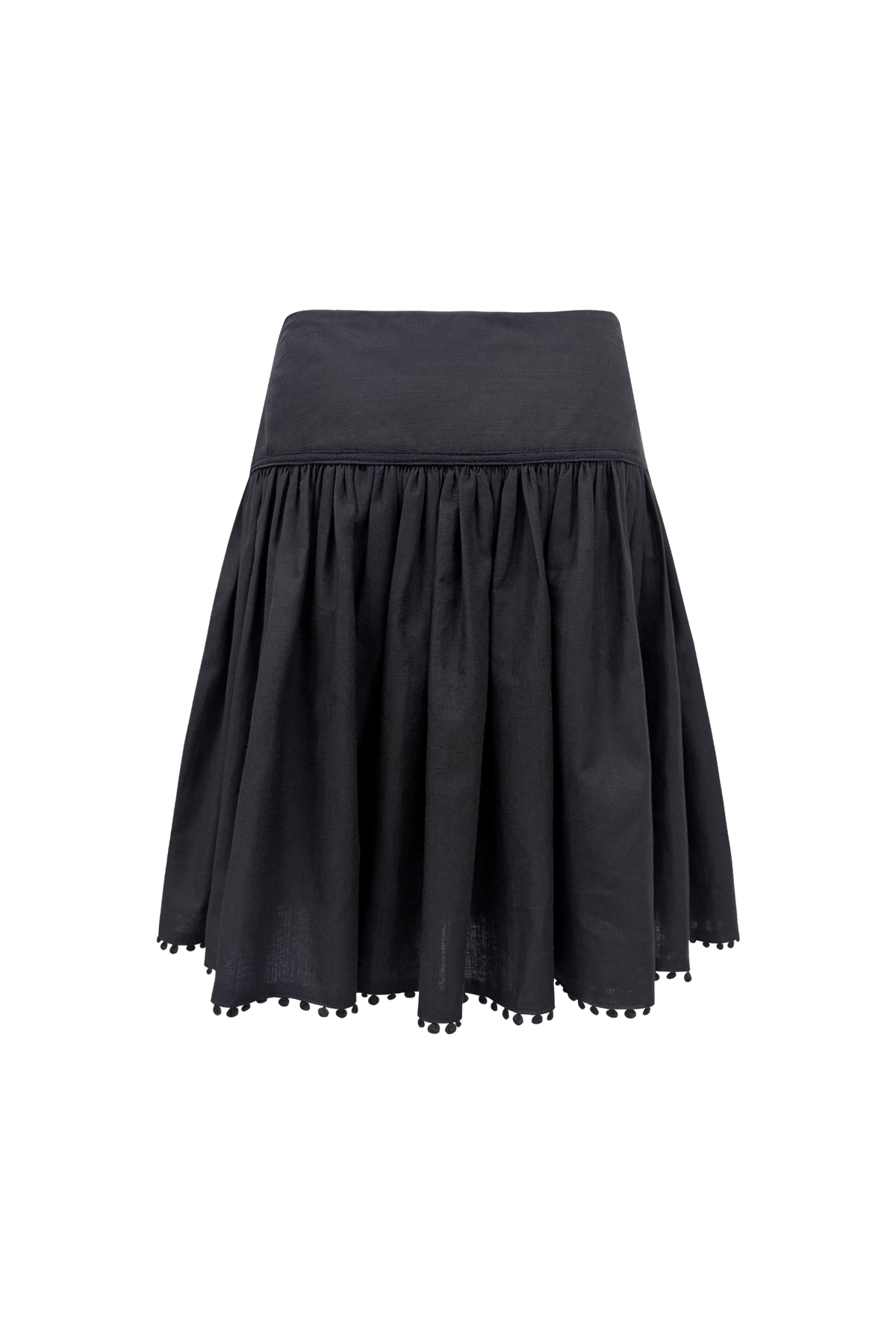 chemehc-fw-26-bobble-shirred-skirt-navy-navy-s
