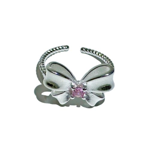 3amgang-seasonless-silver-pink-cubic-ribbon-ring