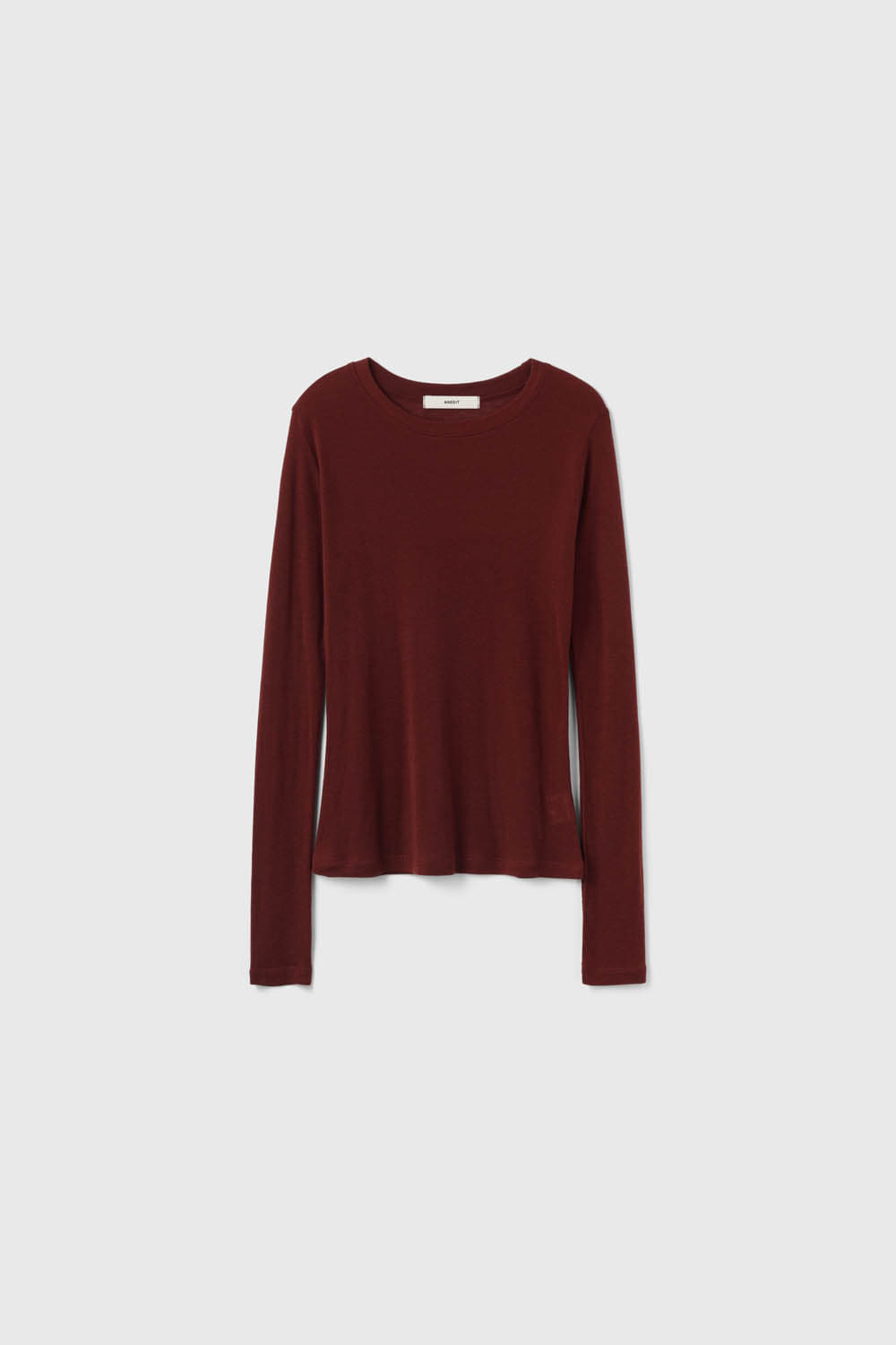 anedit-fw-26-wool-layered-sleeve-tshirt-burgundy-red-s