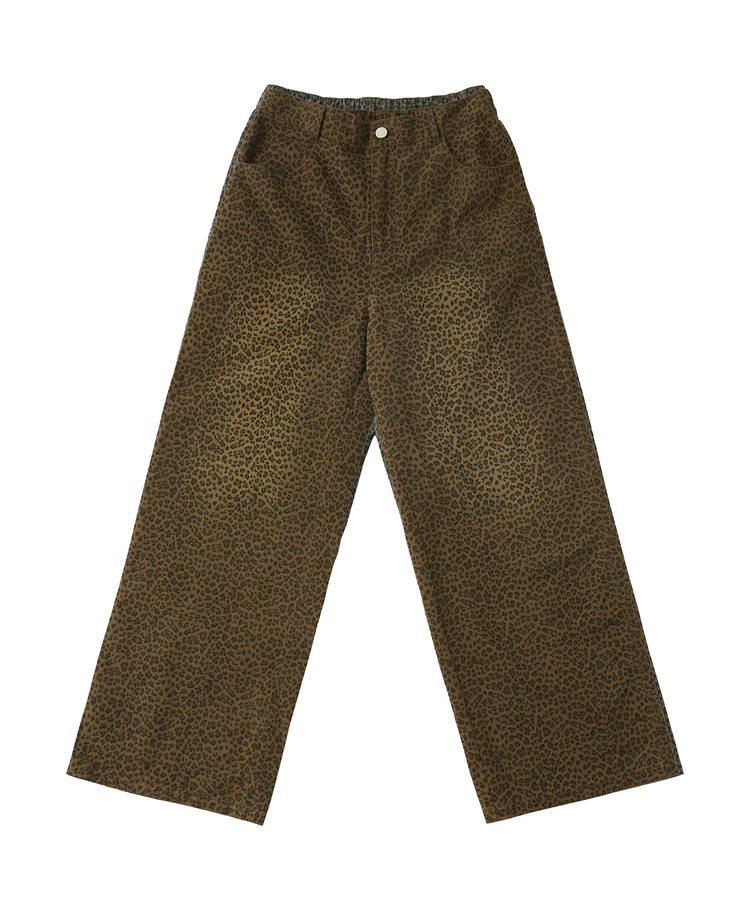 tonsil-fw-26-washed-leopard-banded-pants-brown-brown-s