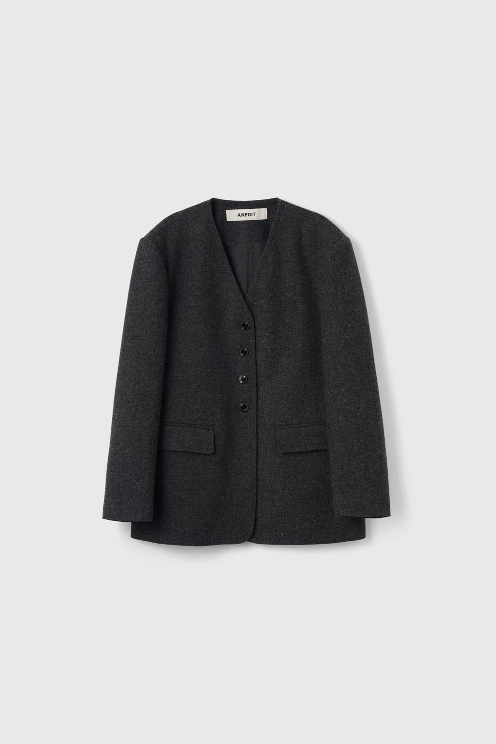 anedit-fw-26-wool-vneck-collarless-jacket-charcoal-charcoal-s