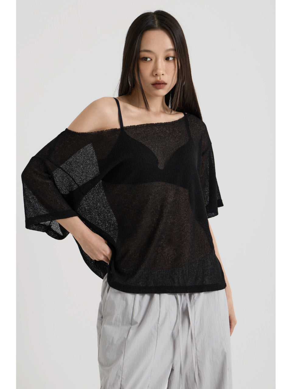 vadefy-ss-25-sheer-knit-one-shoulder-t-shirt-black-black-s
