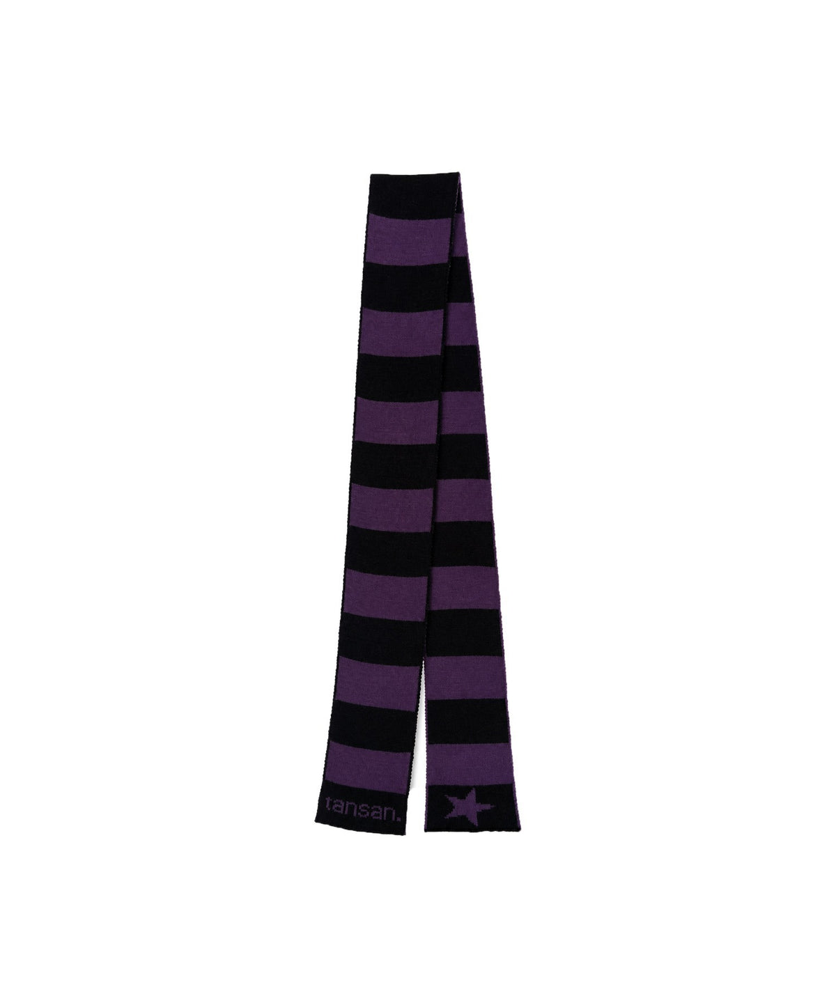tansanmagnesium-fw-26-star-stripe-knit-scarf-black-purple-purple-black-s
