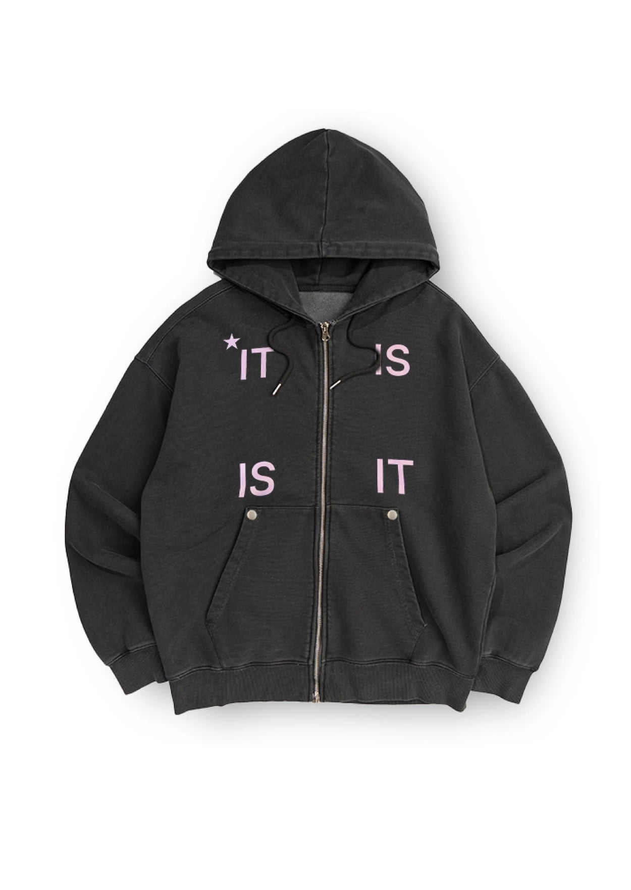 vaca-fw-25-charcoal-it-is-zip-up-hoodie-charcoal-s