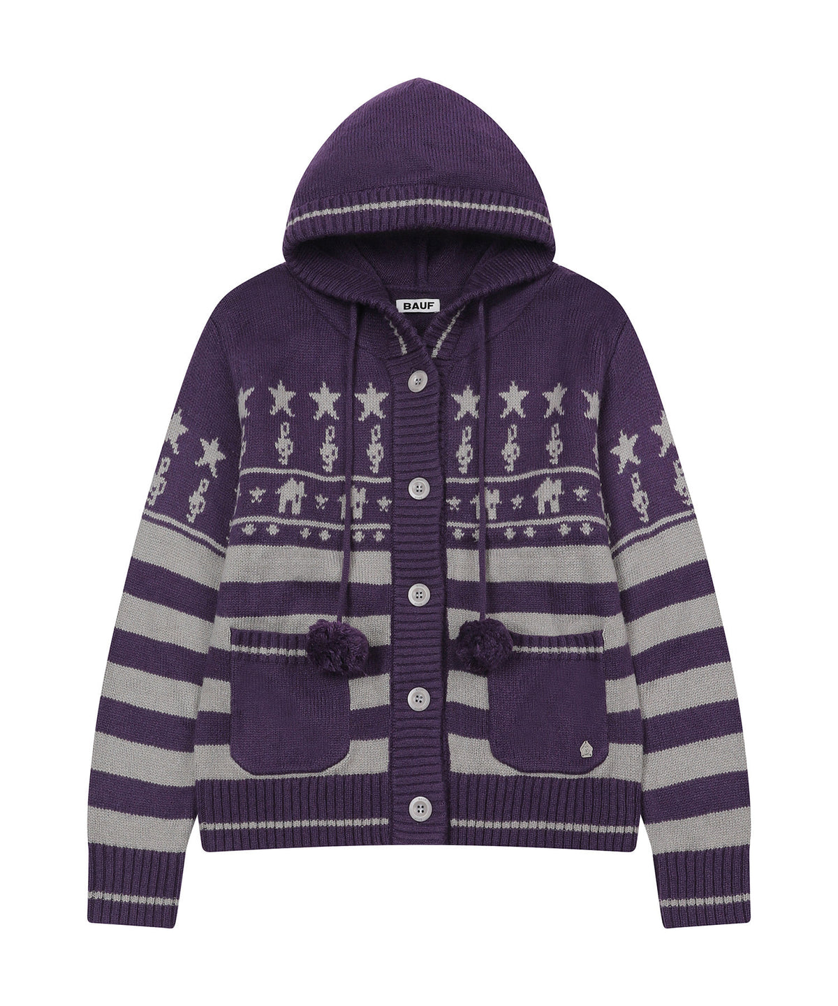 bauf-fw-26-house-knit-hooded-cardigan-striped-purple-purple-s
