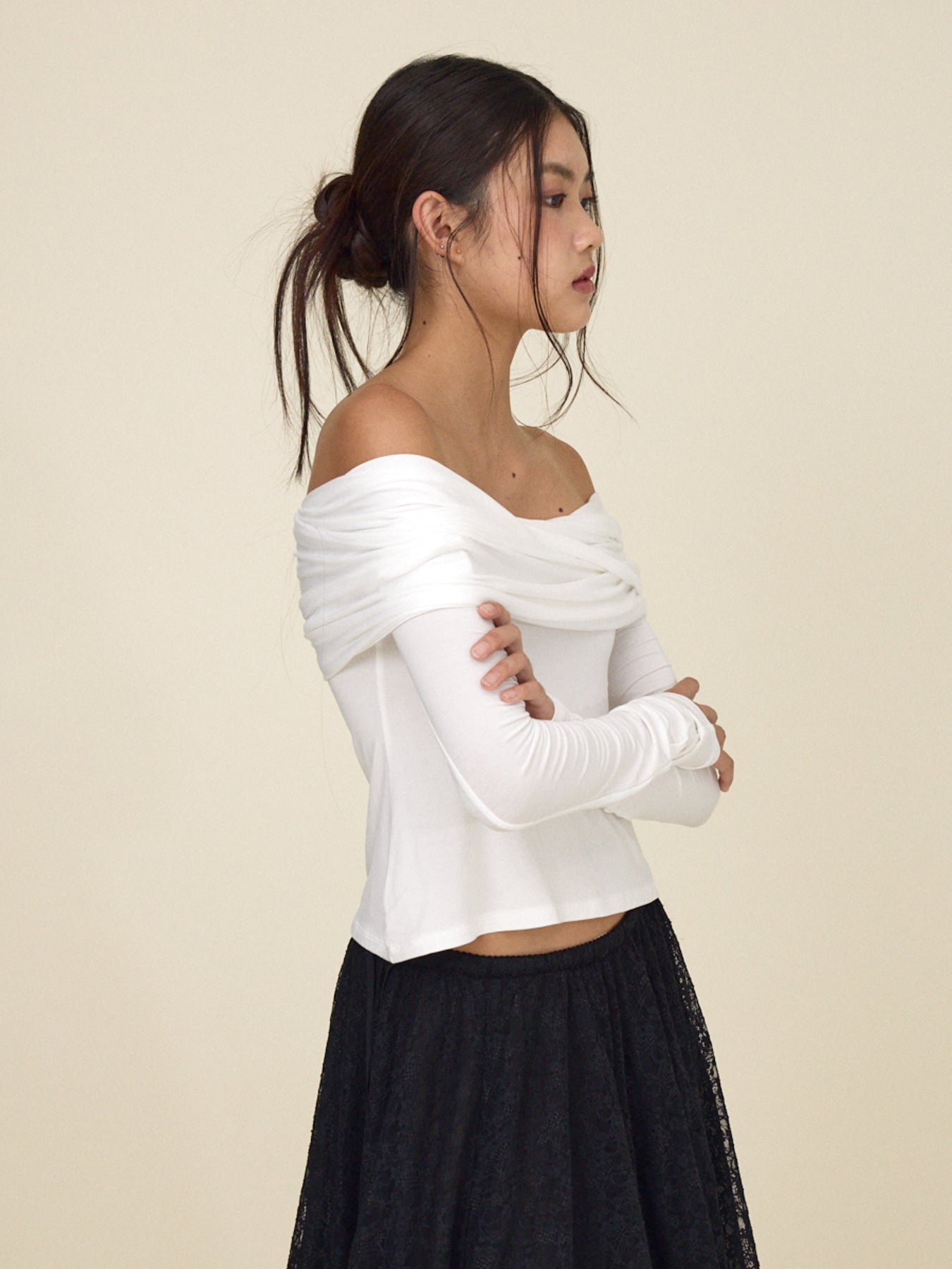 glowny-fw-25-little-waves-long-sleeve-white-white-s