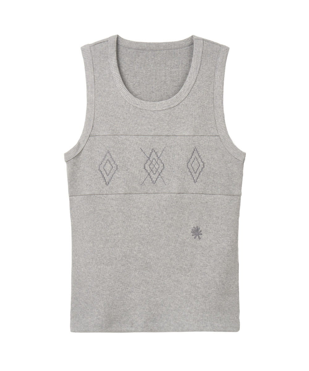 dandel-ss-26-dd-argyle-stitch-sleeveless-grey-gray-s