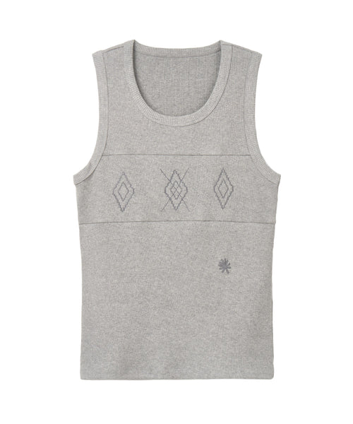 dandel-ss-26-dd-argyle-stitch-sleeveless-grey-gray-s