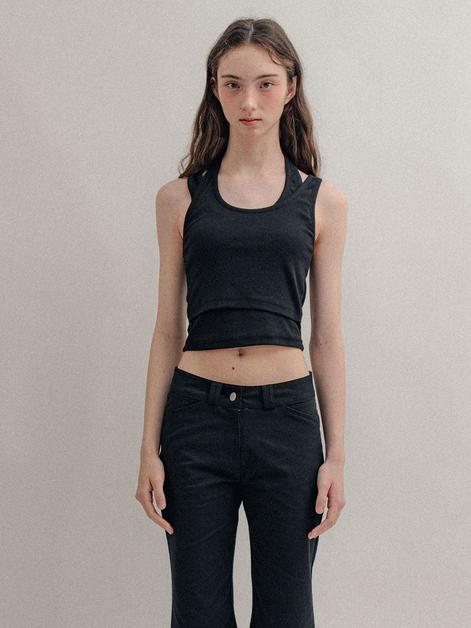 visus-ss-26-layerd-halter-top-black-black-s