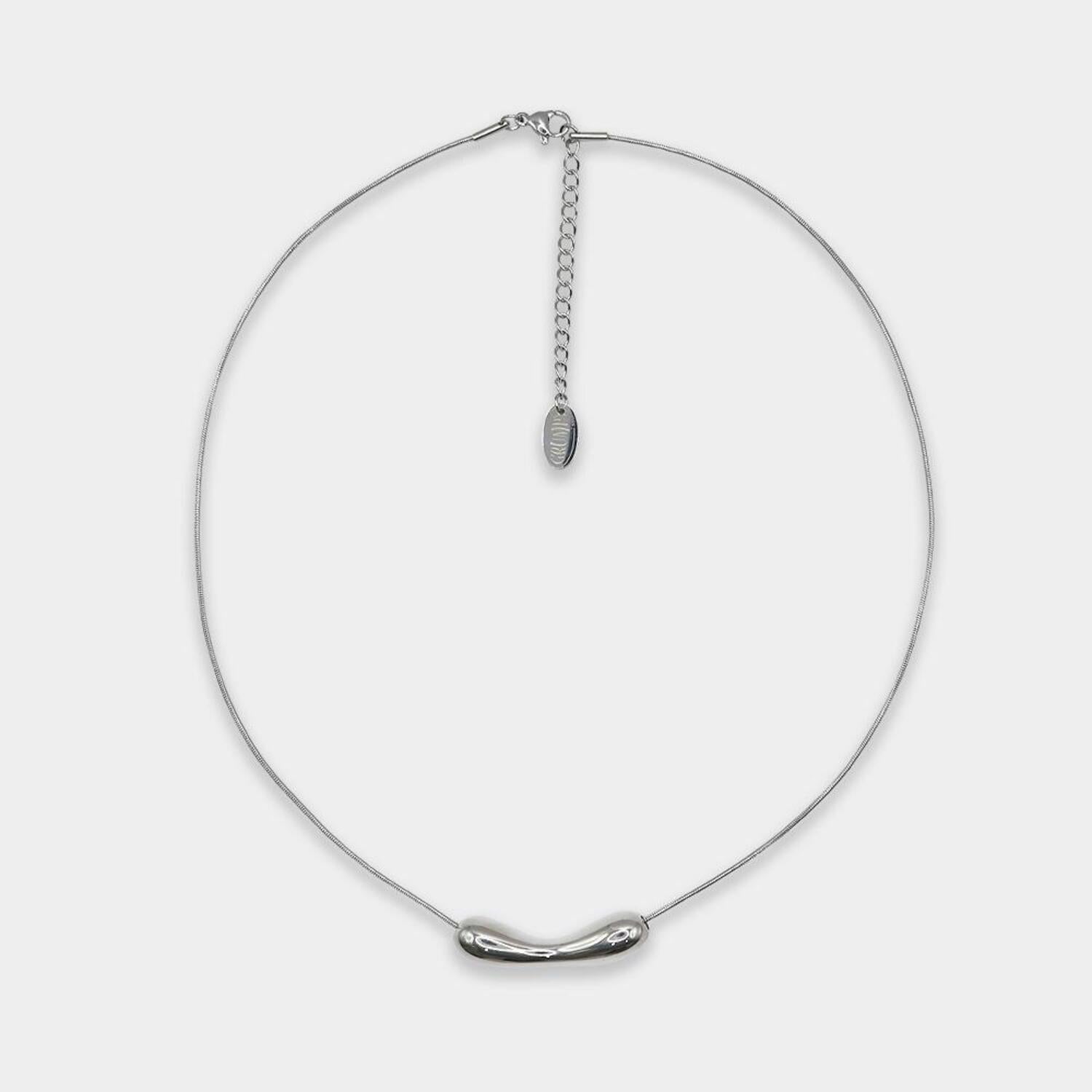 grumpy-stuff-fw-25-melting-bean-line-necklace-silver-s