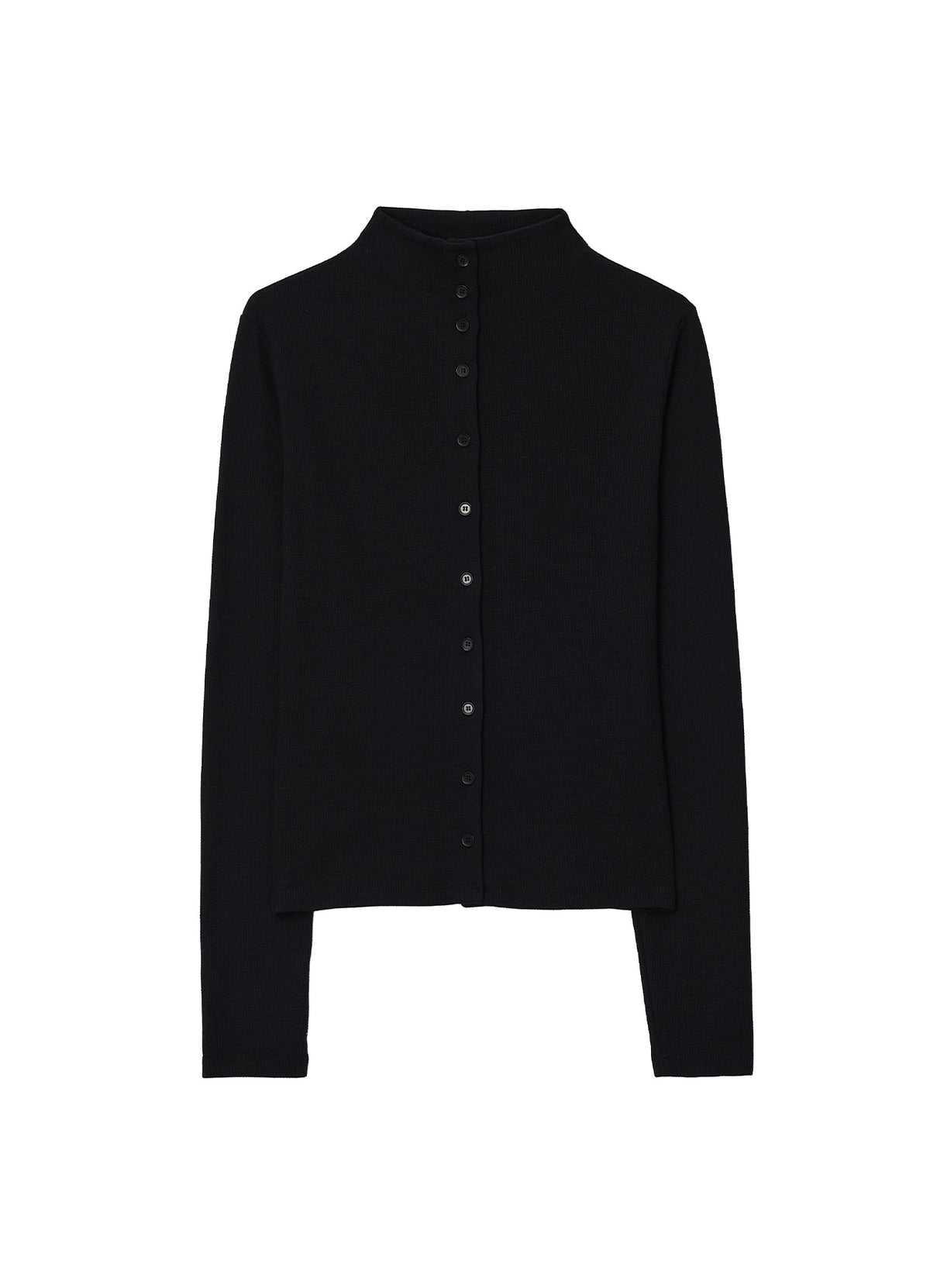yahn-sisi-fw-26-soft-waffle-high-neck-cardigan-black-black-s