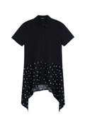 reheat-ss-25-cat-dot-flare-shirt-black-black-s