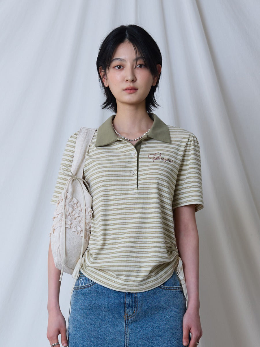 lartigent-ss-25-l17-collar-t-shirt-green-green-s