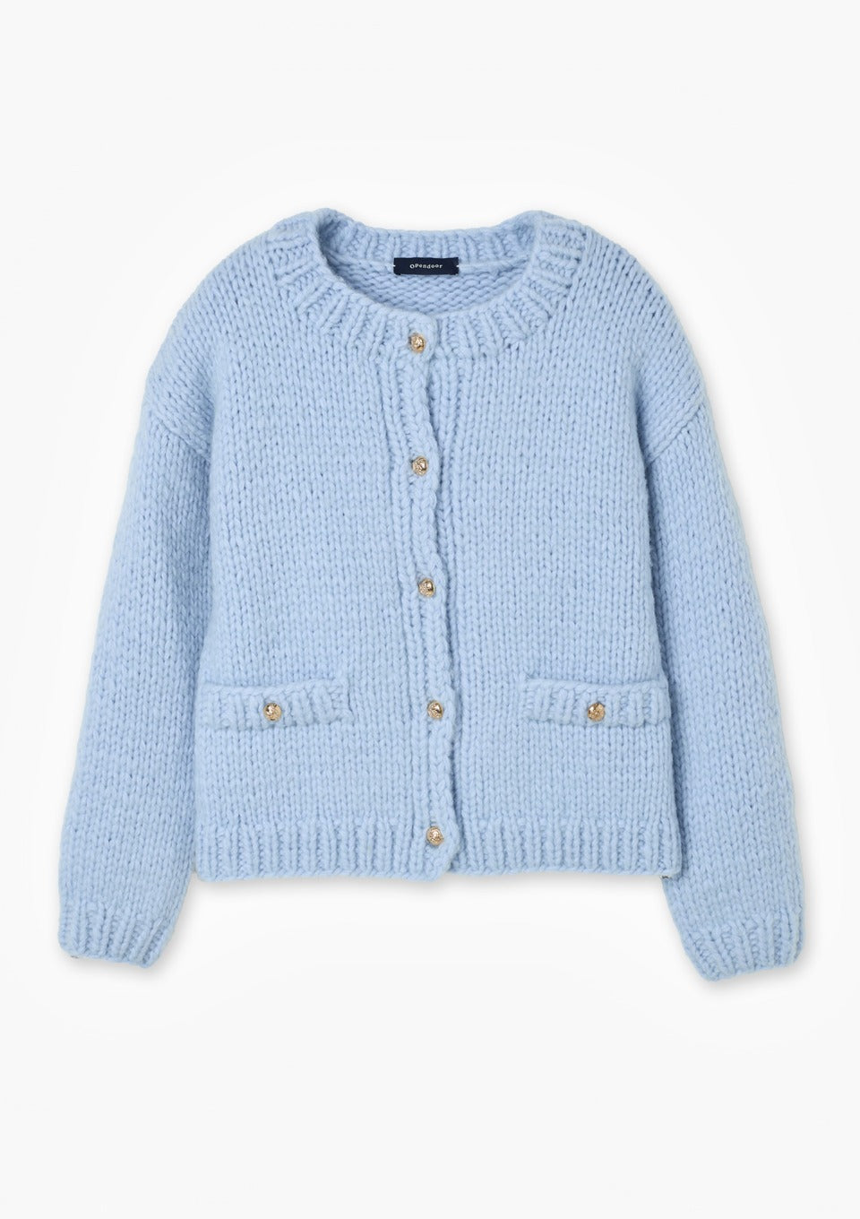 opendoorstudio-fw-26-gold-button-boucle-cardigan-light-blue-light-blue-s