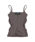 a-few-comments-fw-25-metal-button-shirring-tank-top-khaki-khaki-s