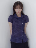 onska-ss-25-drape-collar-blouse-(navy-check)
