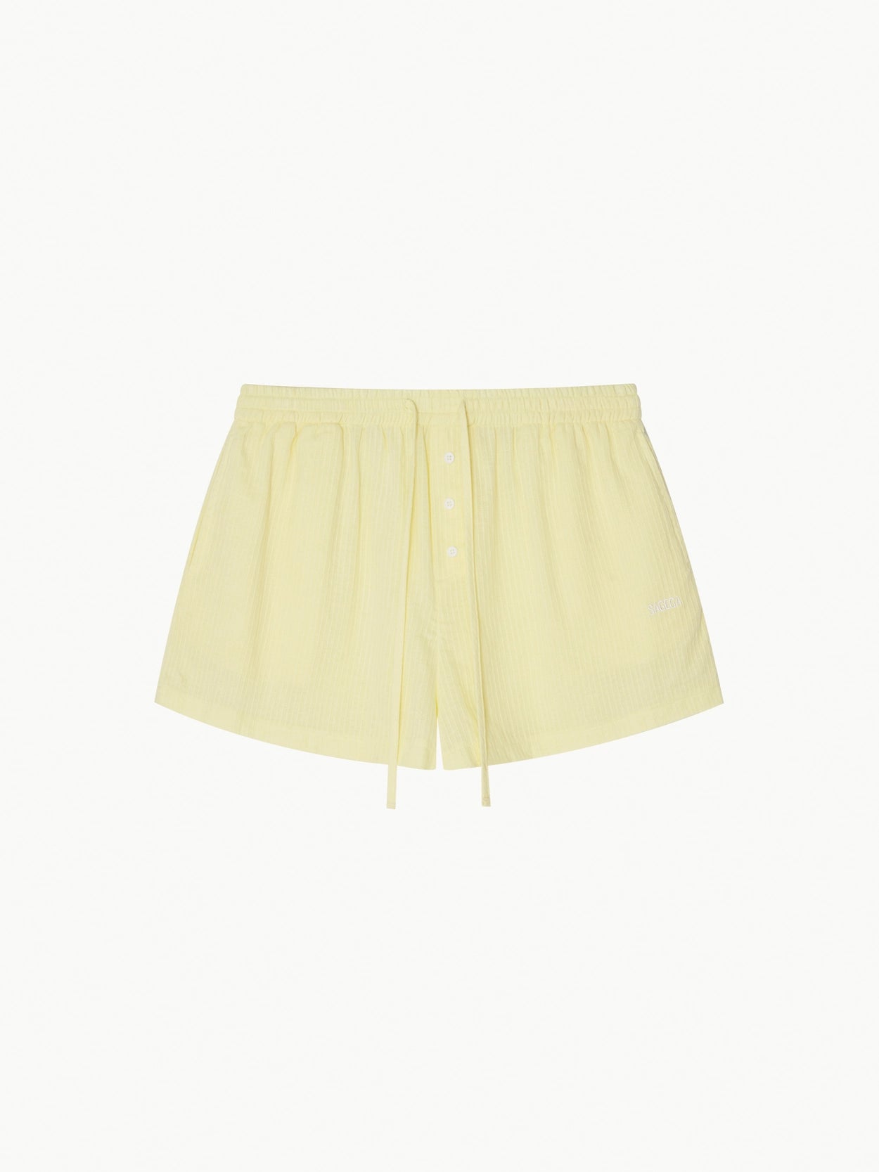 sagega-ss-26-lemon-stripe-pyjama-shorts-yellow-s