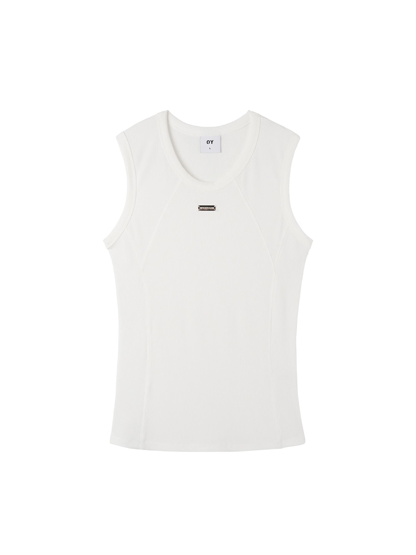 oy-ss-26-metal-logo-cutline-sleeveless-white-white-s