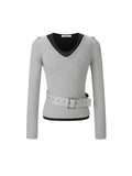 lecyto-fw-26-stray-v-neck-set-m-gray-melange-gray-s