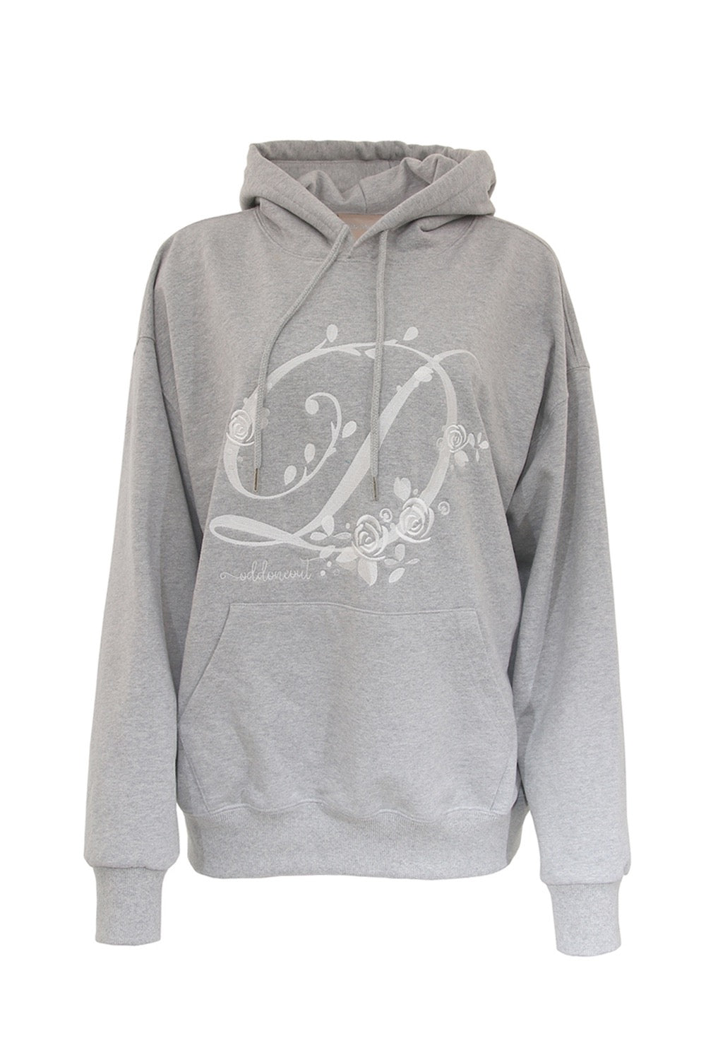 odd-one-out-fw-25-blossoming-rose-logo-hoodie-m-gray-m-gray-s