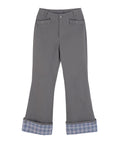 high-school-disco-ss-26-roll-up-check-bootcut-pants-charcoal-charcoal-s