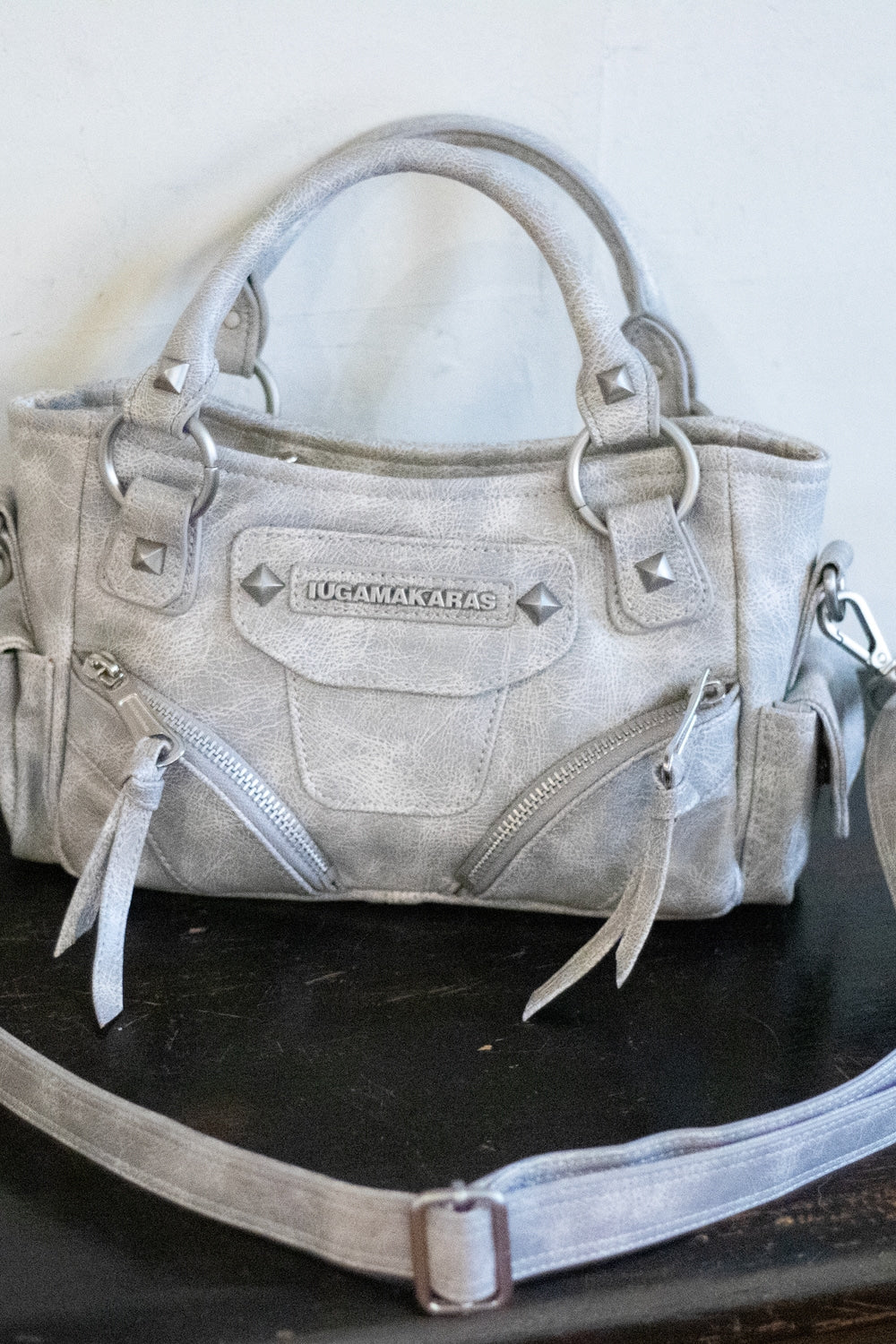 iugamakaras-fw-26-studded-leather-micro-shoulder-bag-gray-gray-s