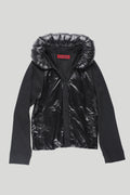 still-lethardy-fw-26-padded-collar-glossy-cardigan-black-s