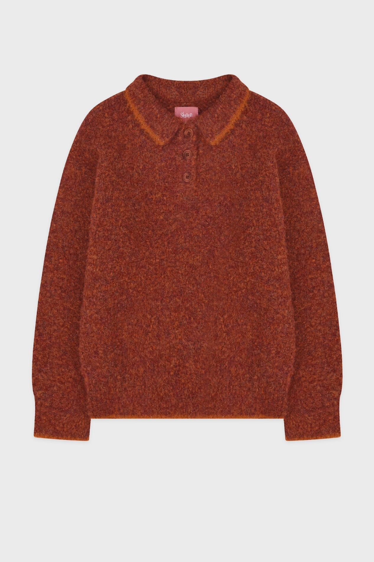 sinoon-fw-25-mixed-boucle-collar-knit-red-red-s